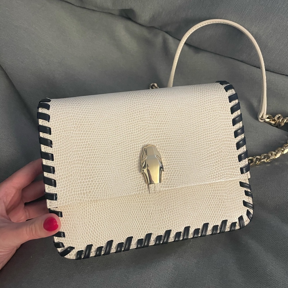 Roberto Cavalli Milano Beige Shoulder Bag